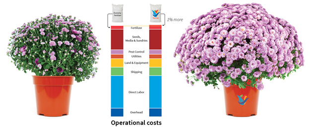 Growers of high value crops who use Plant-Prod fertilizers, which cost slightly more than economy fertilizers, produce healthier plants faster, with less crop shrink increasing overall  profitability.